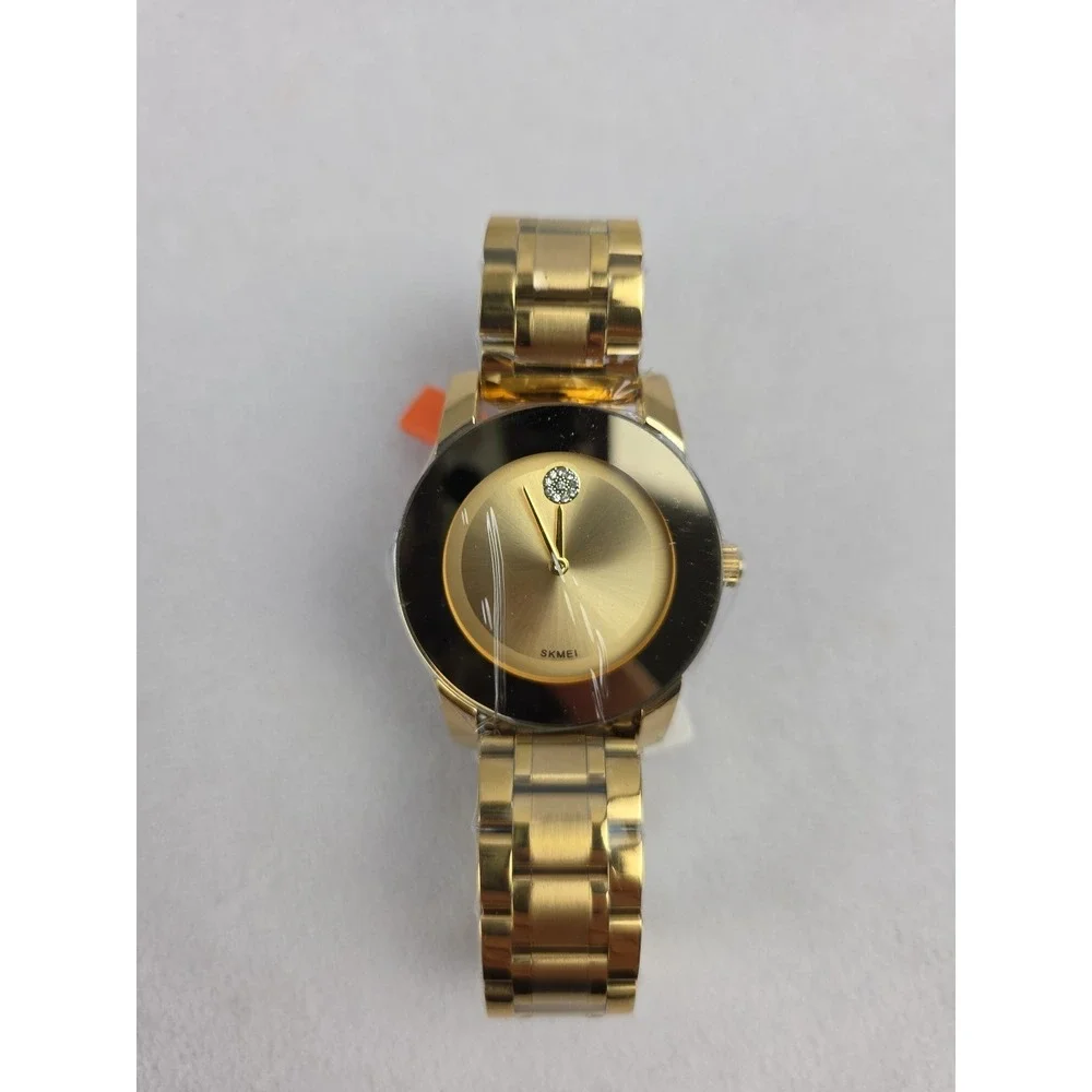 SKMEI Unisex Simple Dial Full Steel Business Waterproof Quartz Wristwatch Watch
